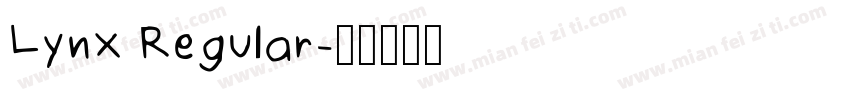 Lynx Regular字体转换